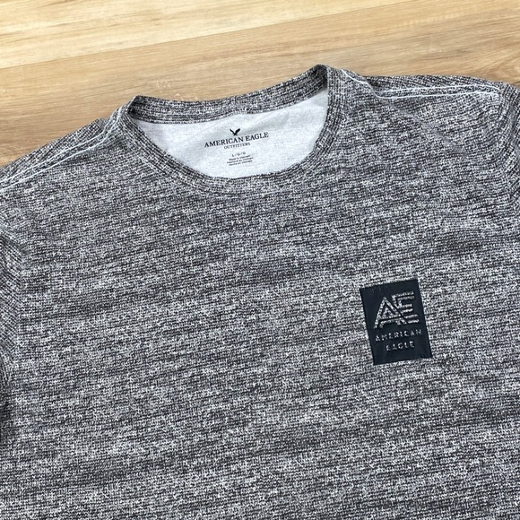 American Eagle Outfitters Other - American Eagle T-Shirt Mens Large Minimalist Cotton Blend Space Dye Grey Casual
